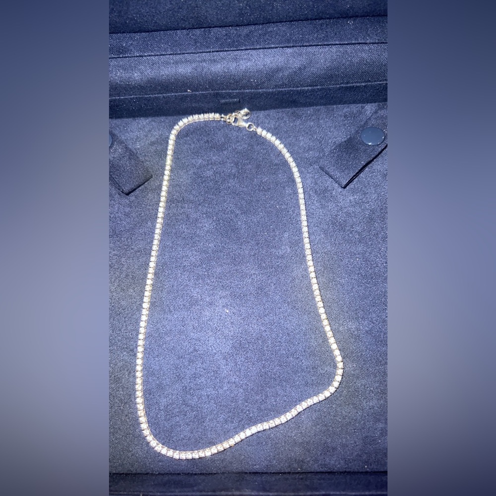 5ct Diamond white gold tennis necklace